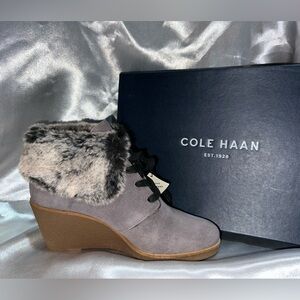 Cole Haan Coraloe Wedge Bootie StormCloud